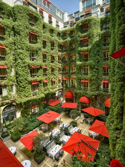 hotel plaza athenee la cour jardin restaurant portrait