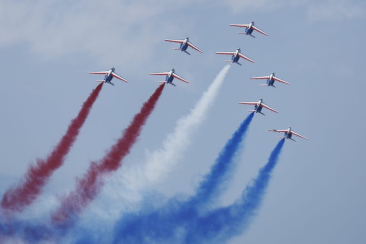 Patrouille de France fumigènes vendredi 20 juin / © Rémy Michelin