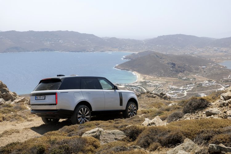 012 range rover driving mykonos