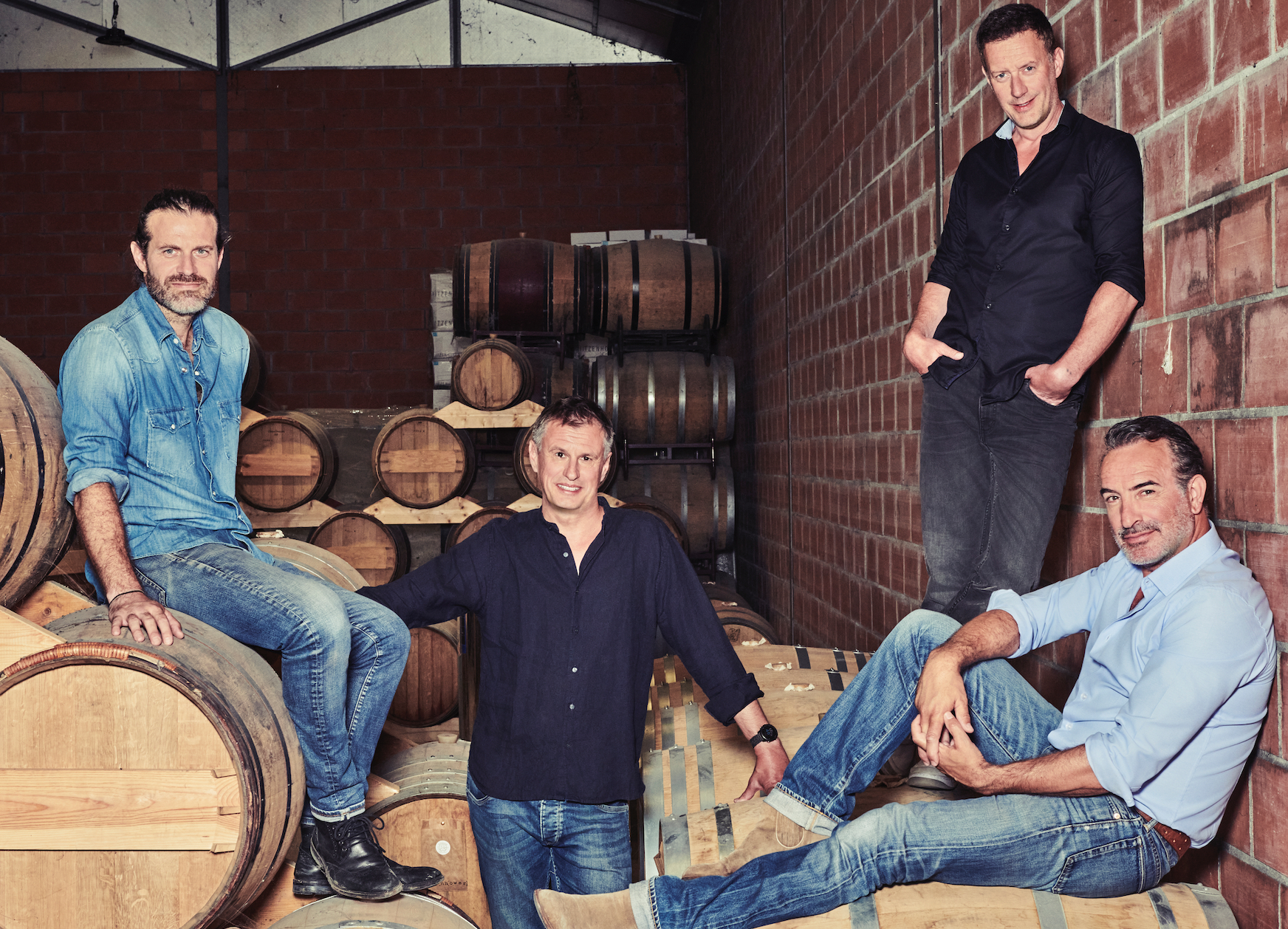 Equipe rie Whisky Aventure avec Jean Dujardin Crédit Marcell Hartmann